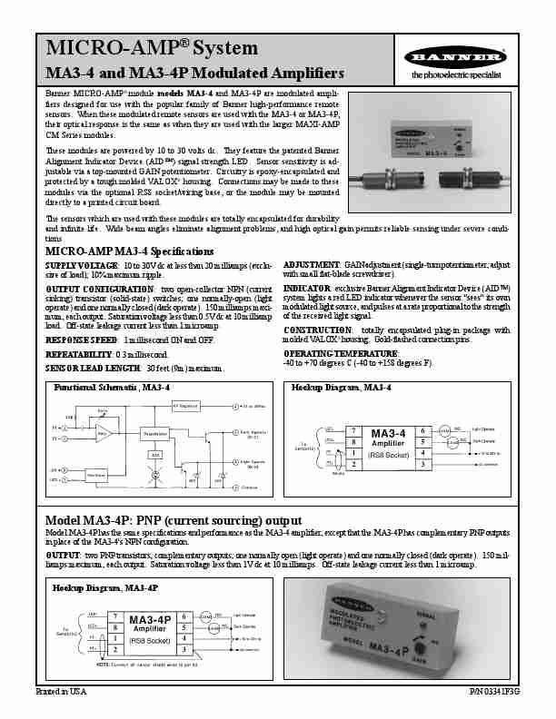 Banner Stereo Amplifier MA3-4P-page_pdf